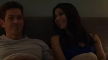 La Perla Silk Short Pajama Set worn by Helen Tasker (Ginger Gonzaga) as seen in True Lies (S01E10)