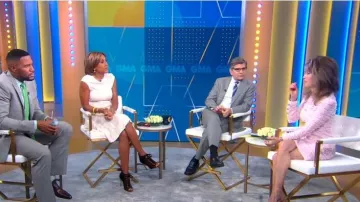 Balmain Bouclé-Knit Minidress portée par Susan Lucci vue dans Good Morning America le 2 mai 2023