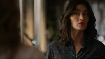 Robert Graham Gabriela Pais­ley Shirt worn by Allie Rajan (Mandeep Dhillon) as seen in CSI: Vegas (S02E19)