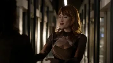 Allsaints Elia Iris Body­suit worn by Dr. Diane Auerbach (Kathleen Wilhoite) as seen in CSI: Vegas (S02E19)