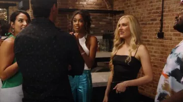 Susana Monaco Thin Strap Mini Vestido usado por Samantha Feher como se ve en Summer House (S07E12)