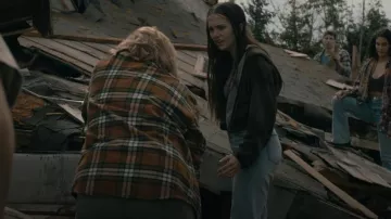 Levi's Ribcage Straight Ankle Jeans worn by Julie Matthews (Hannah Cheramy) as seen in From (S02E01)