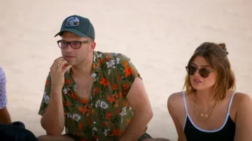 Guess All Over Flo­ral Print Shirt worn by Tom Schwartz as seen in Vanderpump Rules (S10E12)