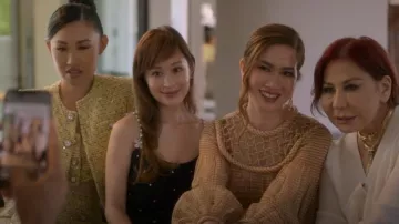 Fendi Mesh Dress worn by Mimi Morris as seen in Bling Empire (S02E02)