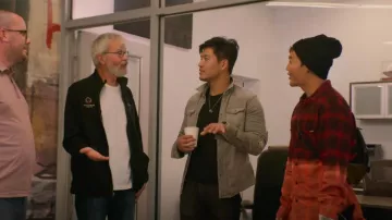 Chemise à carreaux Amiri Bleached Shadow portée par Kane Lim vue dans Bling Empire (S03E07)