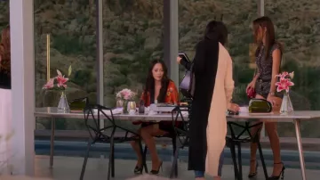 Staud Shoko Dress worn by Kelly Mi Li as seen in Bling Empire (S03E07)