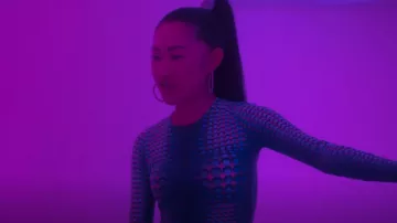 Marine Serre Moonfish Top worn by Jaime Xie as seen in Bling Empire (S02E04)