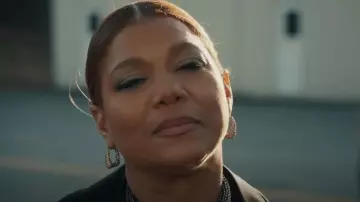 Alexander McQueen Silver Tone Crystal Aretes usados por Robyn McCall (Queen Latifah) como se ve en The Equalizer (S03E16)