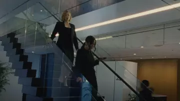 Alexander McQueen Contrast-Stitch Pencil Skirt worn by Shiv Roy (Sarah Snook) as seen in Succession (S03E06)