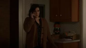 Madewell Lovell Cardigan Sweater worn by Shauna (Melanie Lynskey) as seen in Yellowjackets (S02E06)