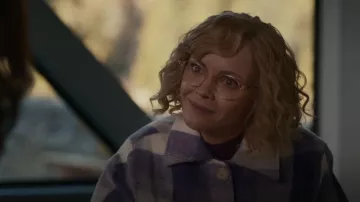 Apparis Graham Mid Length Short Jacket worn by Misty (Christina Ricci) as seen in Yellowjackets (S02E06)