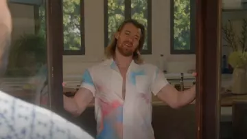 John Elliott Camp Shirt worn by JJ Parker (Hunter Clowdus) as seen in All American (S05E19)