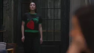 Saint Geraldin Sid Crew Strawberry Fields Forever in Jet/Kelly worn by Sumi (Kara Wang) as seen in Good Trouble (S05E08)