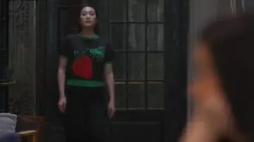 Saint Geraldin Sid Crew Strawberry Fields Forever in Jet/Kelly worn by Sumi (Kara Wang) as seen in Good Trouble (S05E08)