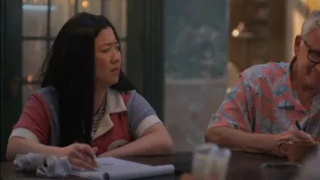 Tombolo Whale Moon Rising Cabana Shirt worn by Alice Kwan (Sherry Cola) as seen in Good Trouble (S05E08)