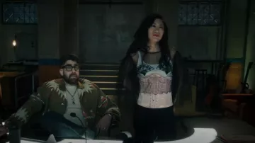 Dolce & Gabbana Satin Bustier Cinturón usado por Melody 'Mel' Bayani (Liza Lapira) como se ve en The Equalizer (S03E16)