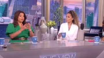 Gucci Nylon Double G Belt worn by Ana Navarro as seen in The View on May 8, 2023