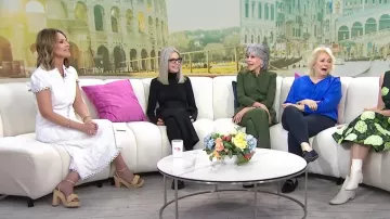 Alice + Olivia Vannessa Midi Dress worn by Savannah Guthrie as seen in Today on May 8, 2023