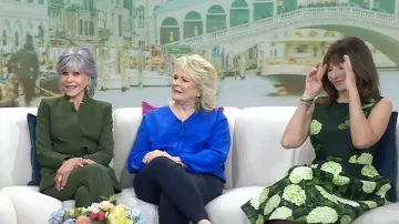 Giorgio Armani Blouson de seda lavada usado por Candice Bergen como se ve en Today el 8 de mayo de 2023