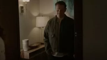 All Saints Derny Cor­duroy Col­lar Den­im Jack­et worn by Manny Perez (Kevin Alejandro) as seen in Fire Country (S01E19)