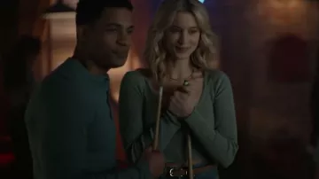 All Saints Muse Long Sleeve Ther­mal Hen­ley worn by Jake Crawford (Jordan Calloway) as seen in Fire Country (S01E19)