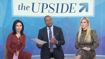 Sandro Lueur Floral Long Sleeve Midi Dress worn by Jill Martin as seen in Today on May 9, 2023