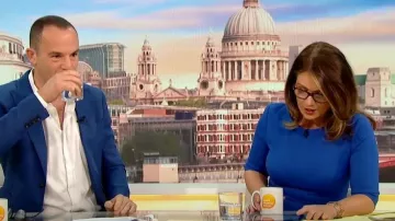 The Pretty Dress Company Garbo Pencil Dress worn by Susanna Reid as seen in Good Morning Britain on May 3, 2023