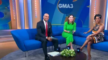 Gucci 2009 Resort Collection worn by Tamron Hall as seen in Good Morning America on May 9, 2023