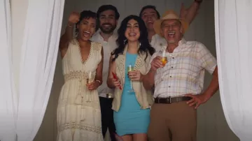 Laurie & Joe Cro­chet Em­broi­dered Dress worn by Ruby Akuda (Kiara Barnes) as seen in Fantasy Island (S02E13)