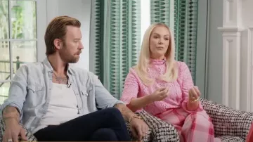 Smythe Scalloped Sheer Cotton Blend Lace Top worn by Cassie Kelley as seen in CBS Mornings on May 10, 2023