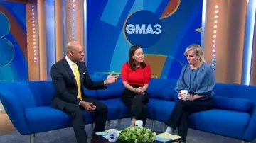 Vanessa Bruno Vanea Top porté par Jennifer Ashton vu dans Good Morning America le 10 mai 2023