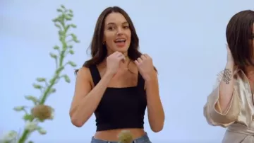 Susana Monaco Wide Strap Crop Top worn by Ally Lewber as seen in Vanderpump Rules (S10E14)