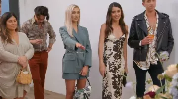 Maje High-Waist Tai­lored Shorts worn by Lala Kent as seen in Vanderpump Rules (S10E14)