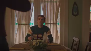 Benetton Sweater With Clashing Detail worn by Archie Andrews (KJ Apa) as seen in Riverdale (S07E07)