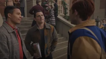 NN07 Gael Wool Blend Jacket In Brown Check porté par Kevin Keller (Casey Cott) vu dans Riverdale (S07E07)