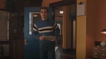Benetton Sweater With Clashing Detail worn by Archie Andrews (KJ Apa) as seen in Riverdale (S07E07)