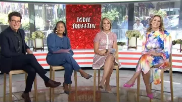 Combinaison en denim Madewell Straight Leg Stretch portée par Sheinelle Jones comme on le voit dans Today on May 10, 2023