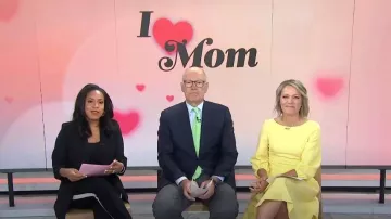 Eliza J Balloon Sleeve Fit & Flare Dress worn by Dylan Dreyer as seen in Today on May 11, 2023
