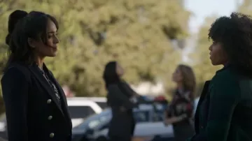 Rag & bone Preston Crepe Blazer worn by Allie Rajan (Mandeep Dhillon) as seen in CSI: Vegas (S02E20)