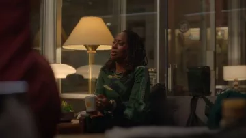 BL-NK Jersey de ojal de contraste usado por Malika Williams (Zuri Adele) como se ve en Good Trouble (S05E09)