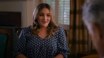 J.Crew Tiered Cotton Voile Beach Dress in Best Buds worn by Noreen Fitzgibbons (Jamie Lynn Spears) as seen in Sweet Magnolias (S02E10)