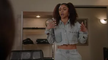 Ser.o.ya Ivy Jack­et worn by Patience (Chelsea Tavares) as seen in All American (S05E19)