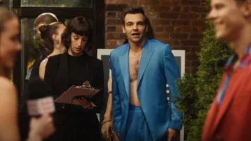 Asos Design Wide Seg Suit Pants worn by Cary Dubek (Drew Tarver) as seen in The Other Two (S03E01)