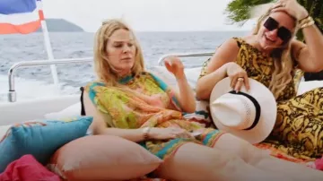 Versace Chif­fon Romper used by Leah McSweeney as seen in The Real Housewives Ultimate Girls Trip (S03E03)