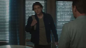 Rag & Bone Stretch Or­gan­ic Cot­ton Den­im Jack­et worn by Ace (Alex Saxon) as seen in Nancy Drew (S03E08)