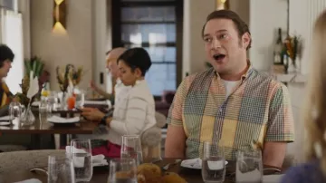 Scotch & Soda Check Shirt worn by Curtis Paltrow (Brandon Scott Jones) as seen in The Other Two (S03E03)