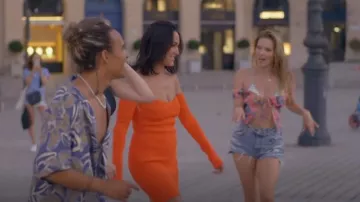 Helmut Lang Contour Mini vestido usado por Brie Bella como se ve en Nikki Says I Do (S01E04)