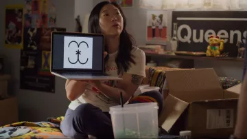 Aviator Nation Rainbow Stitch Sweatpants usados por Nora (Awkwafina) como se ve en Awkwafina es Nora de Queens (S03E02)