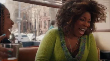 Iro Berwyn Lace Trim Silk Top worn by Viola 'Vi' Marsette (Lorraine Toussaint) as seen in The Equalizer (S03E17)
