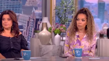 L'Agence Cameron Maxi Shirtdress worn by Sunny Hostin as seen in The View on May 15, 2023